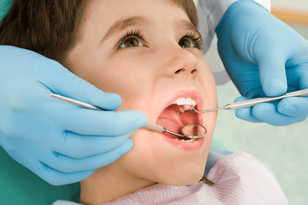 happy boy at a family dentist in Cincinnati
