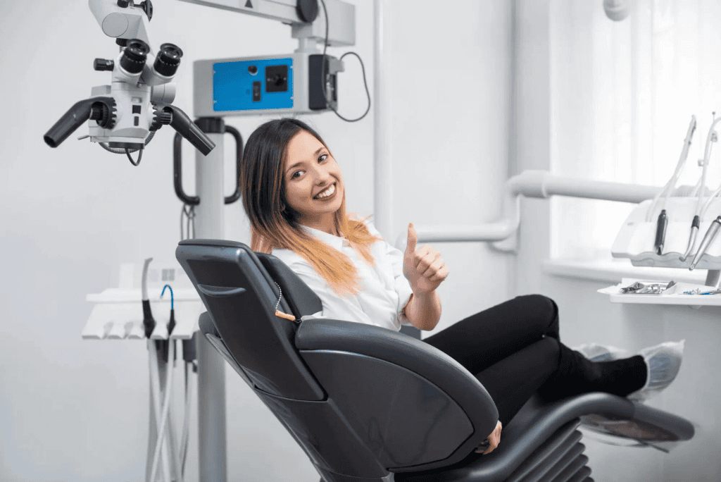 woman-getting-Cincinnati-dental-cleaning